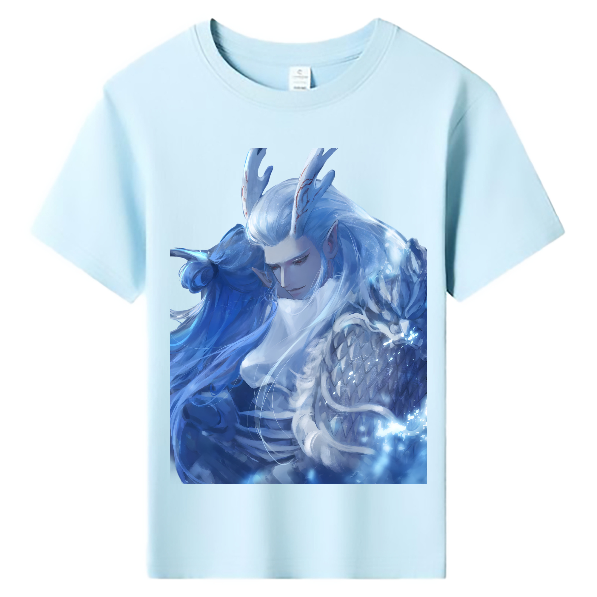 （画像用） Ne Zha 2 ナタ 魔童の大暴れ 綿100％キッズTシャツ（フロントプリント）